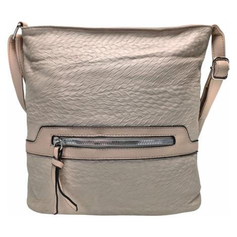 Béžová crossbody kabelka s kapsou Kiara Tapple