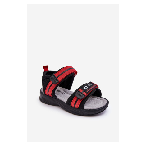 Dětské sandály na suchý zip Light Red Brando Kesi