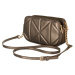 DAVID JONES MĚDĚNÁ ELEGANTNÍ PROŠÍVANÁ CROSSBODY KABELKA Hnědá