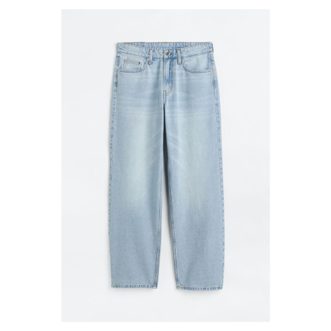 H & M - 90s Baggy Low Jeans - modrá H&M