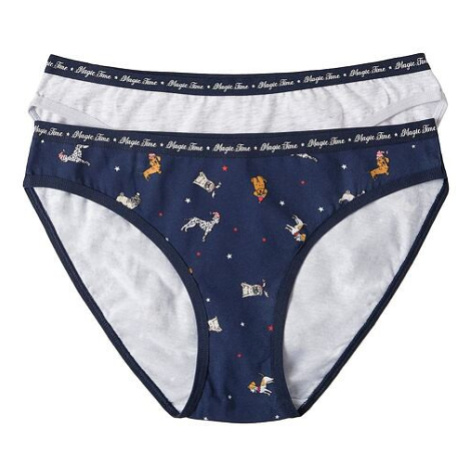 2 pack kalhotek Merry Christmas modré a šedé Esotiq & Henderson