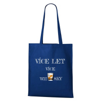 DOBRÝ TRIKO Nákupní taška s potiskem Více whisky Barva: Královsky modrá