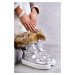 Dámské šněrovací boty do sněhu stříbrné Santero