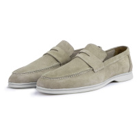 Ducavelli Ante Suede Genuine Leather Men's Casual Shoes Loafers Sand Beige.