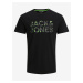 Černé pánské tričko Jack & Jones Neon Pop