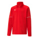 Puma TEAMGOAL 1 4 ZIP TOP Chlapecká mikina, červená, velikost