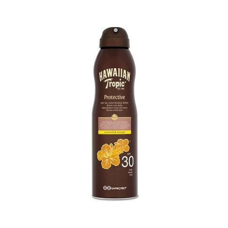 HAWAIIAN TROPIC Protective Dry Oil Continuous Spray SPF30 180 ml