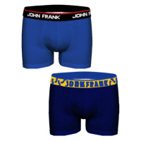Pánské boxerky John Frank JF2BHYPE04 2 pack | modrá