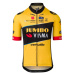 AGU Cyklistický dres s krátkým rukávem - JUMBO-VISMA 2023 - černá/žlutá
