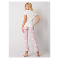 Pyžamo BR PI model 15911481 bílé a růžové - FPrice