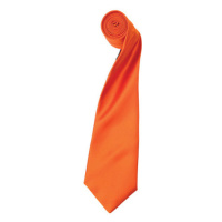 Premier Workwear Pánská saténová kravata PR750 Terracotta -ca. Pantone 159