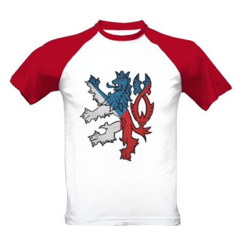 Pánské tričko Český lev a vlajka