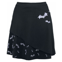 Outer Vision Pastel Bats Mini sukně černá