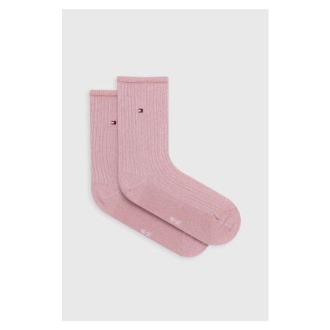 Ponožky Tommy Hilfiger dámské, růžová barva