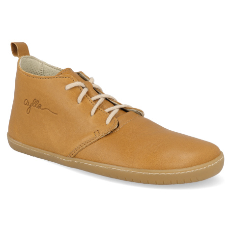Barefoot dámské kotníkové boty Aylla - Tiksi sand hnědé Aylla Shoes