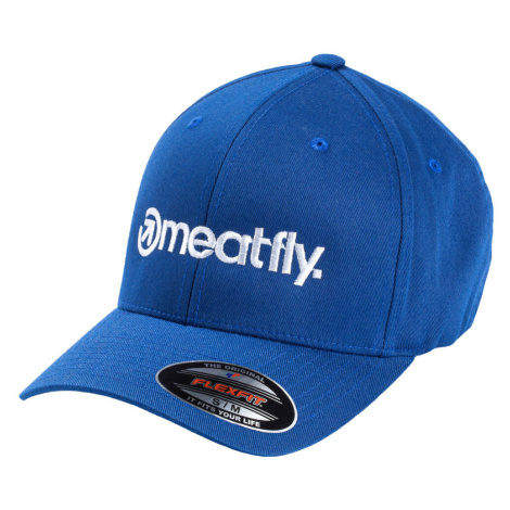 Meatfly kšiltovka Brand Flexfit Royal | Modrá