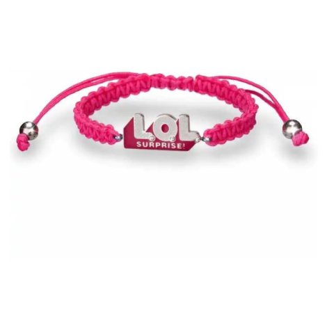 L.O.L. Surprise! Růžový textilní náramek pro dívky LOL Logo L3011STLOL LOL. Surprise- licence