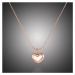 Victoria Filippi Stainless Steel Ocelový náhrdelník Abrami Gold - chirurgická ocel, srdce NHN202