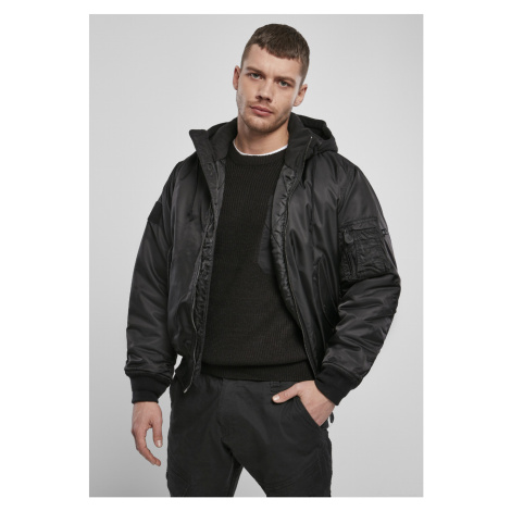 Pánská bunda // Brandit Hooded MA Bomber Jacket black