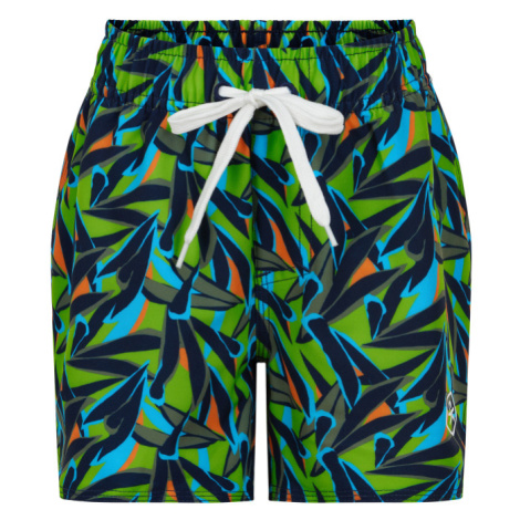 COLOR KIDS-Swim shorts short AOP-jasmine green barevná