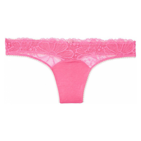 Tanga Victorias Secret Lace Trim pink sorbet