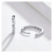 GRACE Silver Jewellery Stříbrné náušnice kruhy se zirkony Ala, stříbro 925/1000 E-BSE101/63 Stří