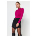 Trendyol Fuchsia Knitted Draped Stud Body