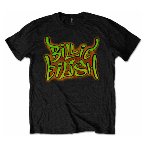 Billie Eilish tričko, Graffiti Black, dětské RockOff