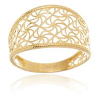 Dámský prsten ze žlutého zlata PR0665F + DÁREK ZDARMA
