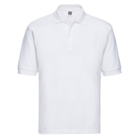 Men's White Polycotton Polo Shirt Russell