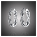 GRACE Silver Jewellery Stříbrné náušnice se zirkony Luca, stříbro 925/1000 E-PAS465/57 Stříbrná