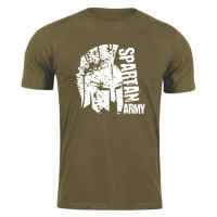 DRAGOWA krátké tričko spartan army León, olivová 160g/m2