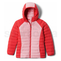 Columbia Powder Lite™ Girls Hooded Jacket 1802931658 - red lily/pink orchid