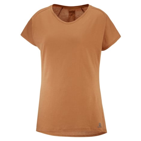 Salomon ESSENTIAL SHAPED SS TEE W LC1700900 - honey ginger