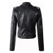 Luxusní dámská bunda z umělé kůže - Černá FashionEU