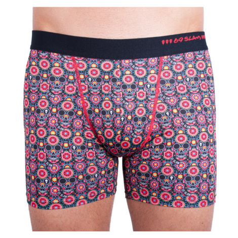 Bez obalu - Pánské boxerky 69SLAM fit flower skull