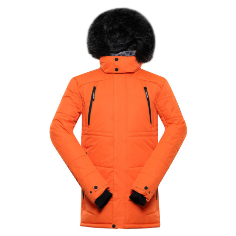 Alpine Pro Molid Pánská zimní bunda MJCY556 tmavě oranžová