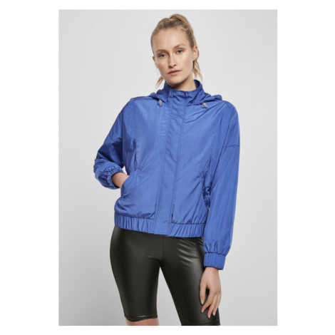 Ladies Oversized Shiny Crinkle Nylon Jacket - sporty blue Urban Classics