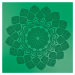 Gumová jóga podložka Sportago Indira 183x66 cm - zelená - 3 mm