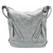 Velký světle šedý kabelko-batoh s kapsami Abigail