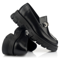 Polobotky karl lagerfeld k-link loafer black lthr