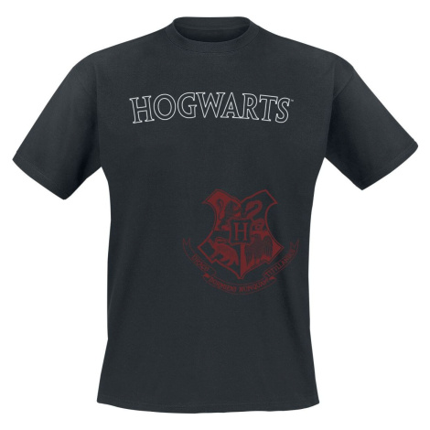Harry Potter Red Crest Tričko černá