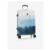 Bílo-modrý cestovní kufr Heys Tie-Dye Blue M