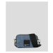 Crossbody karl lagerfeld jeans box logo camera bag modrá