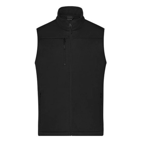 James&amp;Nicholson Pánská softshellová vesta JN1170 Black James & Nicholson