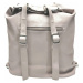 Praktický šedobéžový kabelko-batoh 2v1 s kapsami