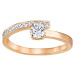 Swarovski Pozlacený třpytivý prsten Fresh 5251687