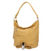 Příjemná dámská koženková kabelka na rameno Sinsay, žlutá