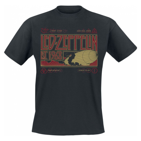 Led Zeppelin Zeppelin & Smoke Tričko černá