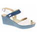 Dámské sandály J 3925 bílá-modrá